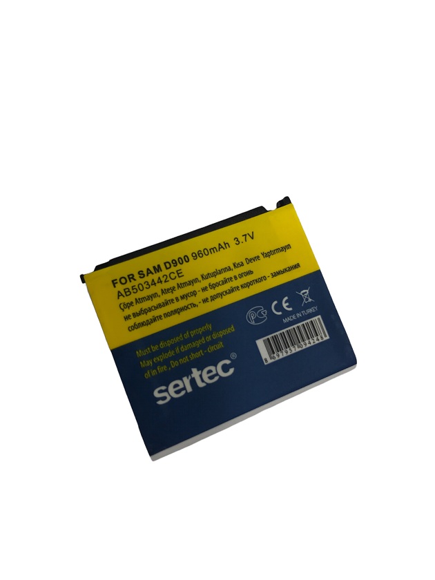 SERTEC - Samsung E788/ D900 Uyumlu Batarya