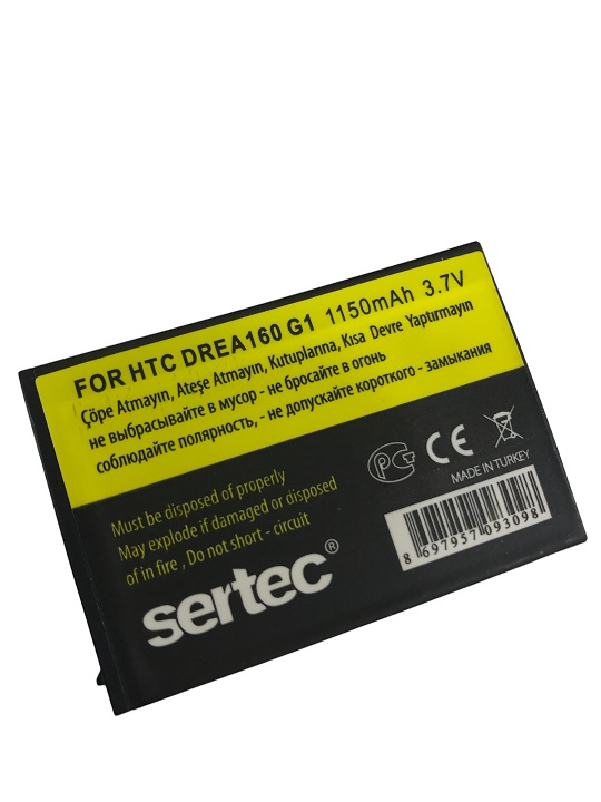 SERTEC - HTC   G1 Dream / DREA160 Uyumlu Batarya