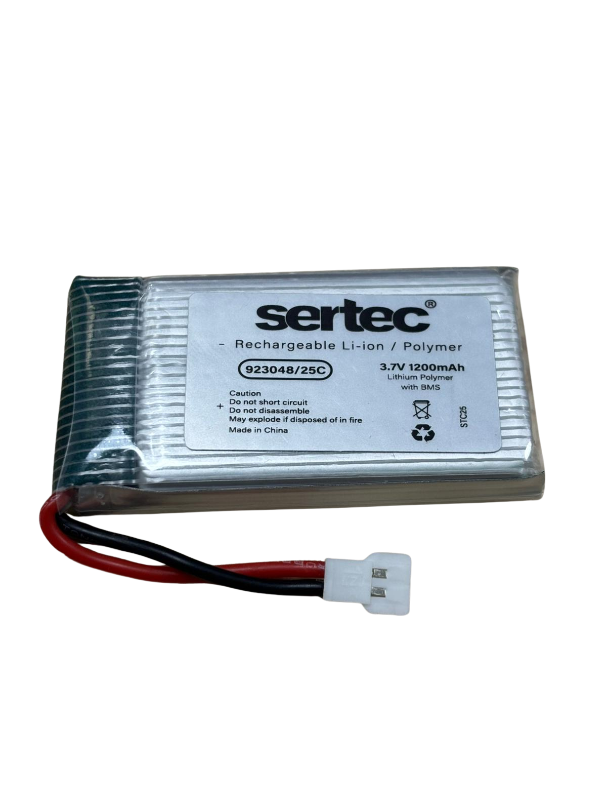 Sertec / 923048 / 3.7V - 1200mAh - 25C BEYAZ SOKET