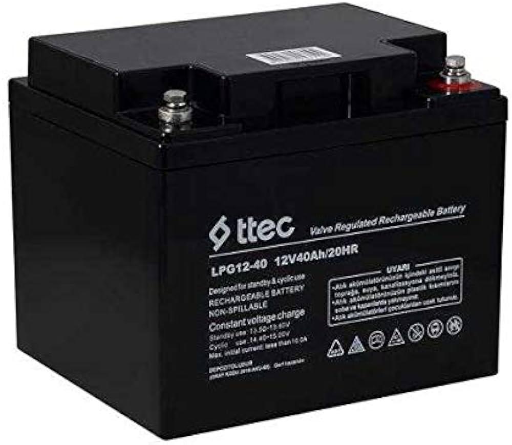 TTEC 12V 40 mAh Kuru Bakımsız Akü