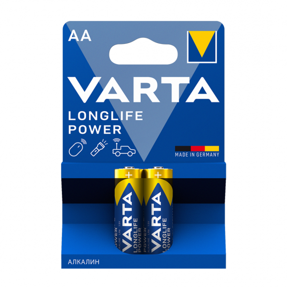 Varta Longlife Power AA Size 2li Kalem Pil