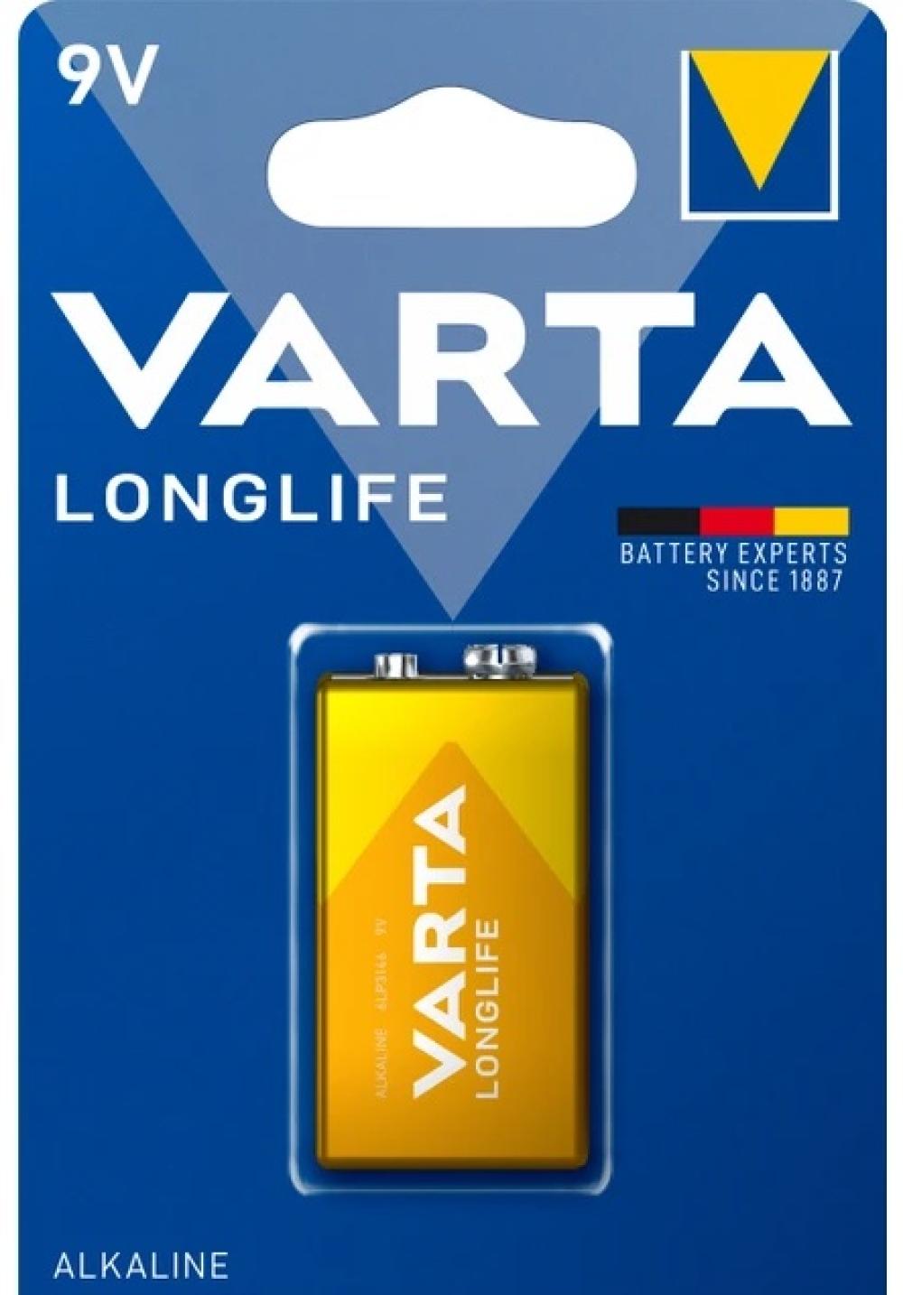 Varta Longlife 9V Alkalin Pil