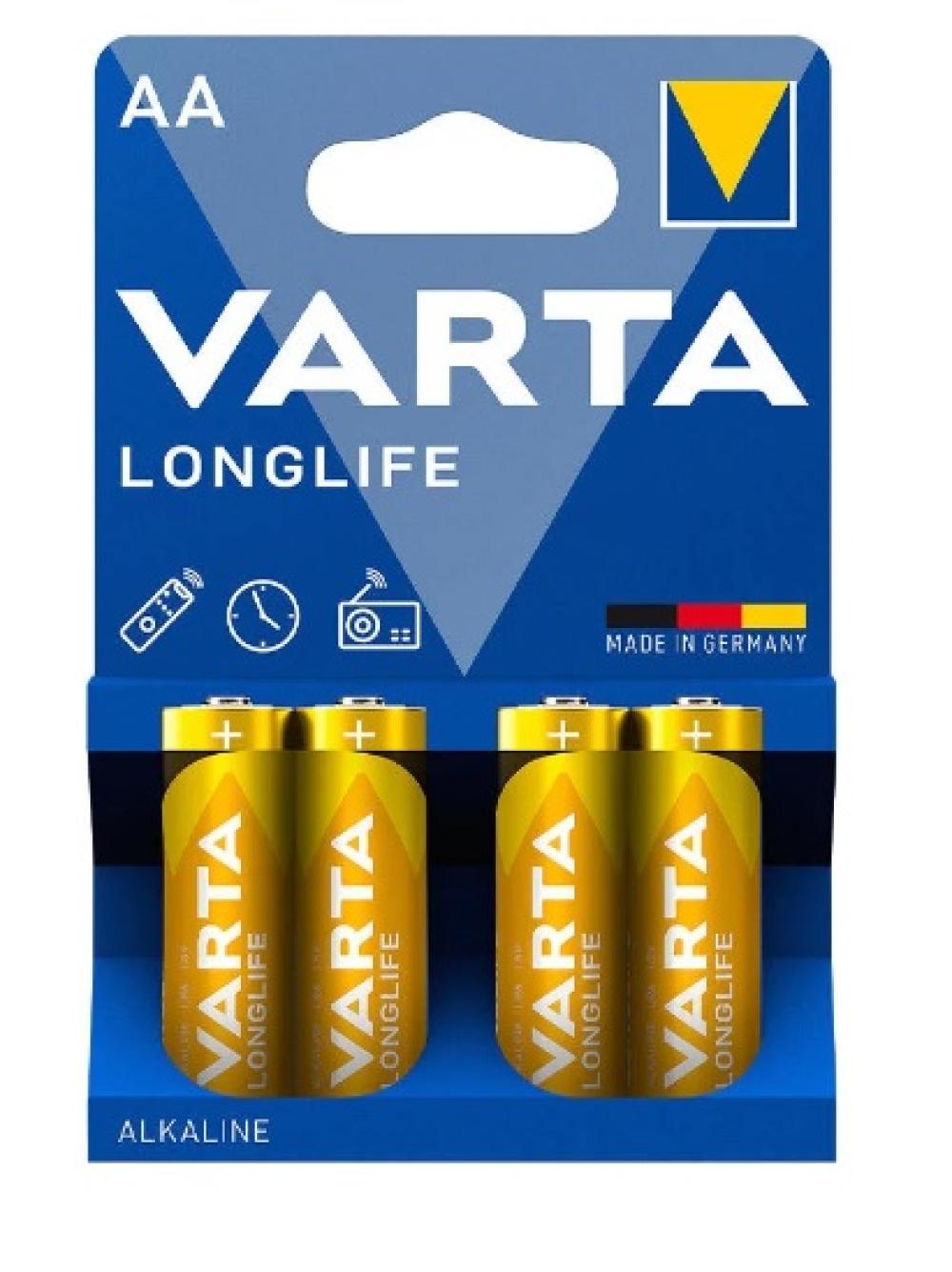 Varta Longlife AA Size 4lü Kalem Pil