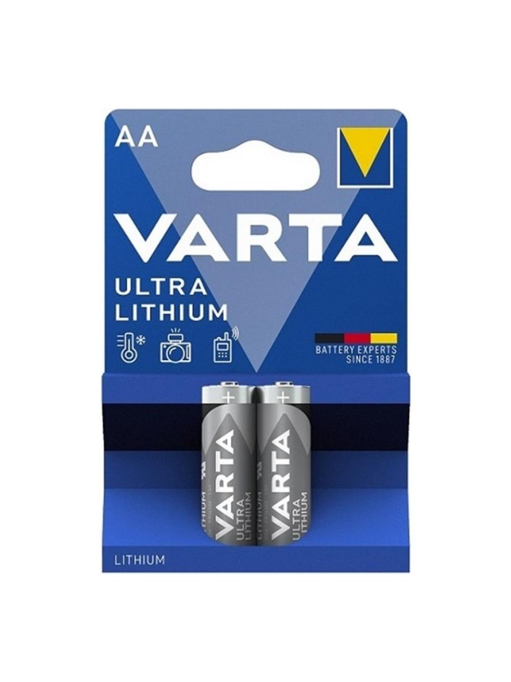 Varta 6106 Ultra Lithium AA Size Kalem Pil 2li
